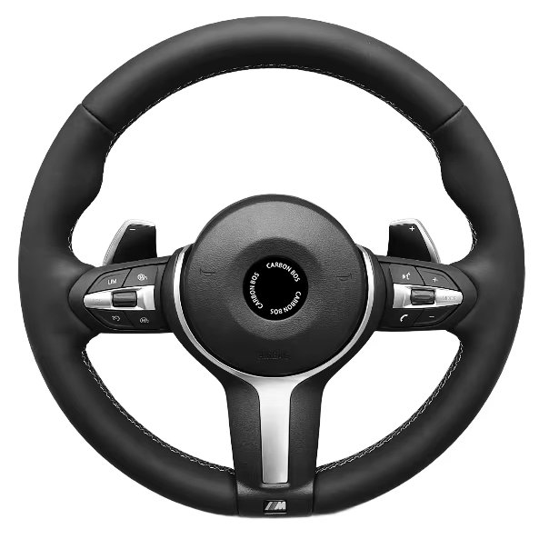 Black leather steering wheel for BMW F30 F10 F20 F80 F35 M series car steering wheel