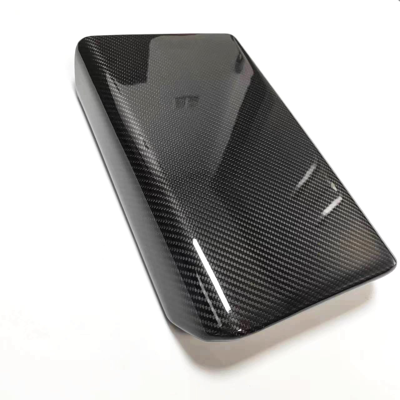 Carbon Fiber Car Armrest Box Cover Trim Custom Carbon Fiber Car Cover Trim