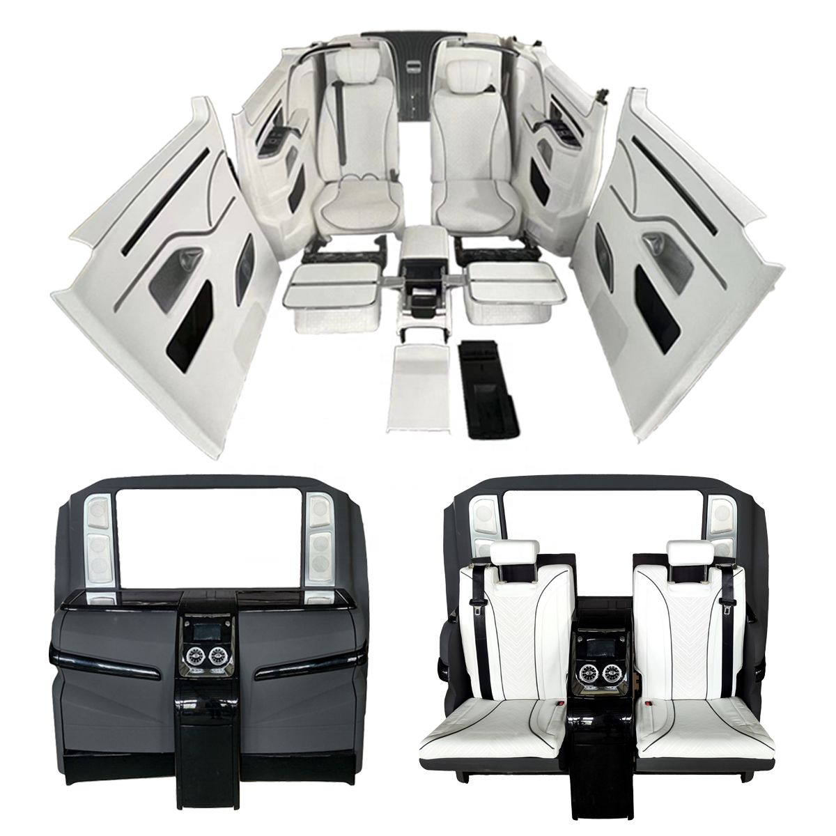Mercedes Surrounding Kit Vito Interior Vclass Seat With Central Control Armrest Box Side Wall Hidden Seat for Vito/Vclass/w447