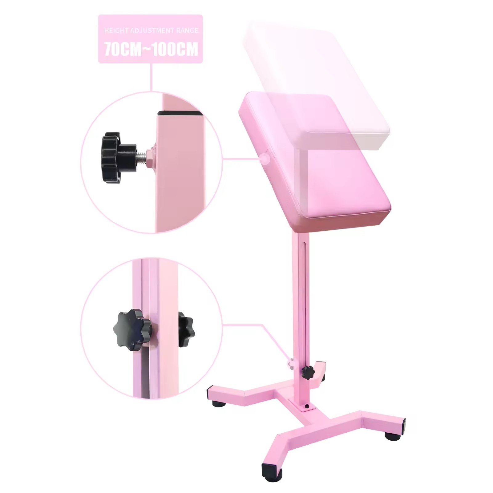 Pink/black Arm Rest Tattoo Tattoo Leg Rest Adjustable Tattoo Armrest