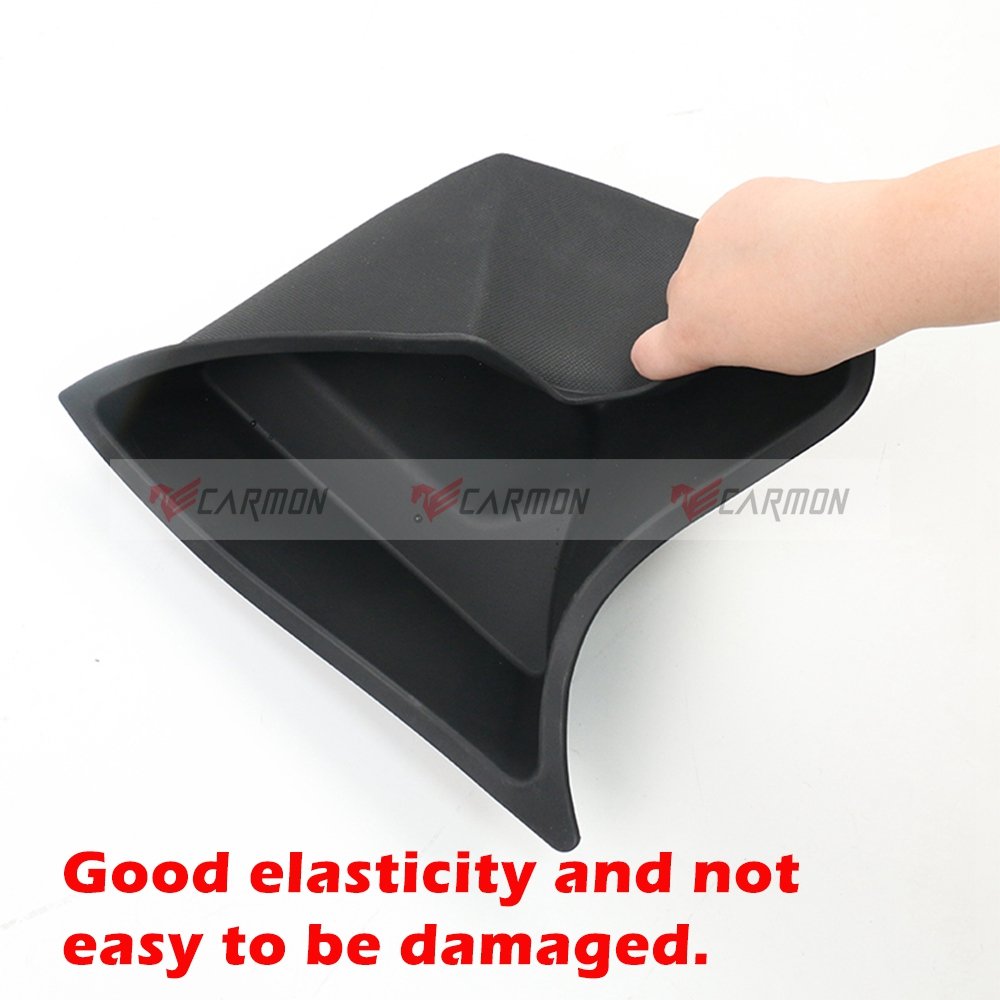 Trunk Side Storage Bins for Tesla Model 3 Highland 2024+ Cargo Compartment TPE Box Organizer Boot Bucket With Lids