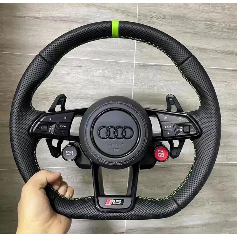 Customized carbon fiber auto parts steering wheel for Audi A3 A4 A5 A6 Q5 Q7
