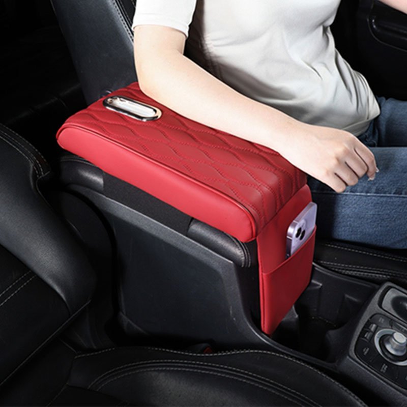 Universal Car Armrest Contents Memory Foam Center Console Cover for Honda Jazz Armrest Pad
