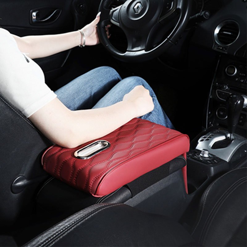 Universal Car Armrest Contents Memory Foam Center Console Cover for Honda Jazz Armrest Pad