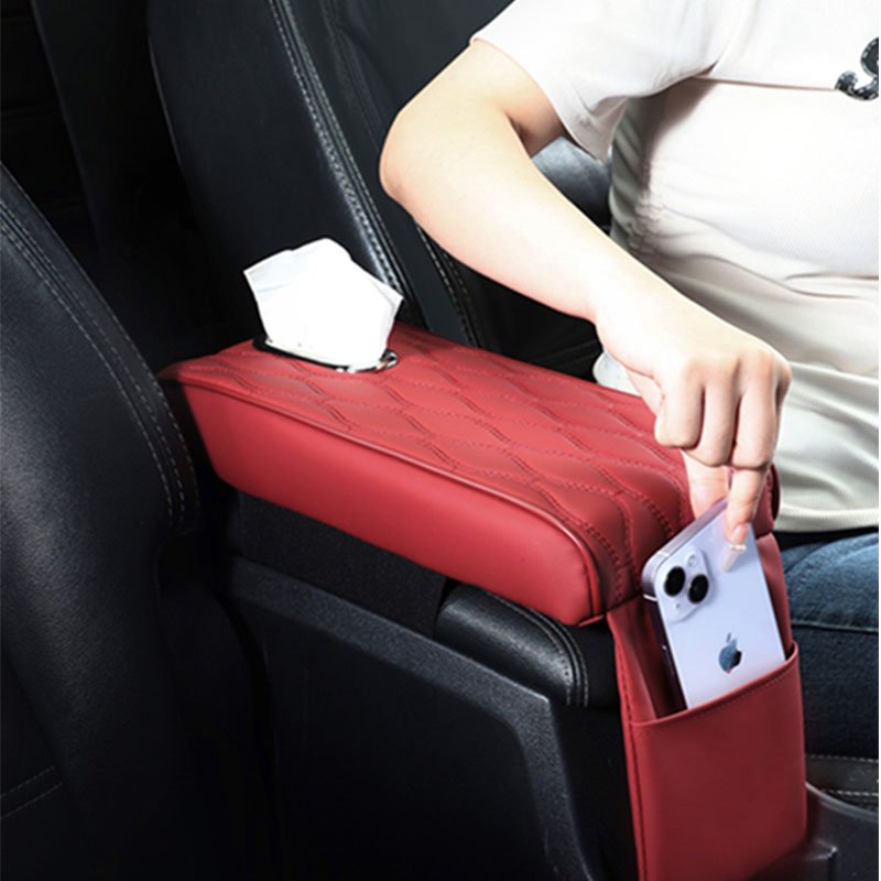 Universal Car Armrest Contents Memory Foam Center Console Cover for Honda Jazz Armrest Pad