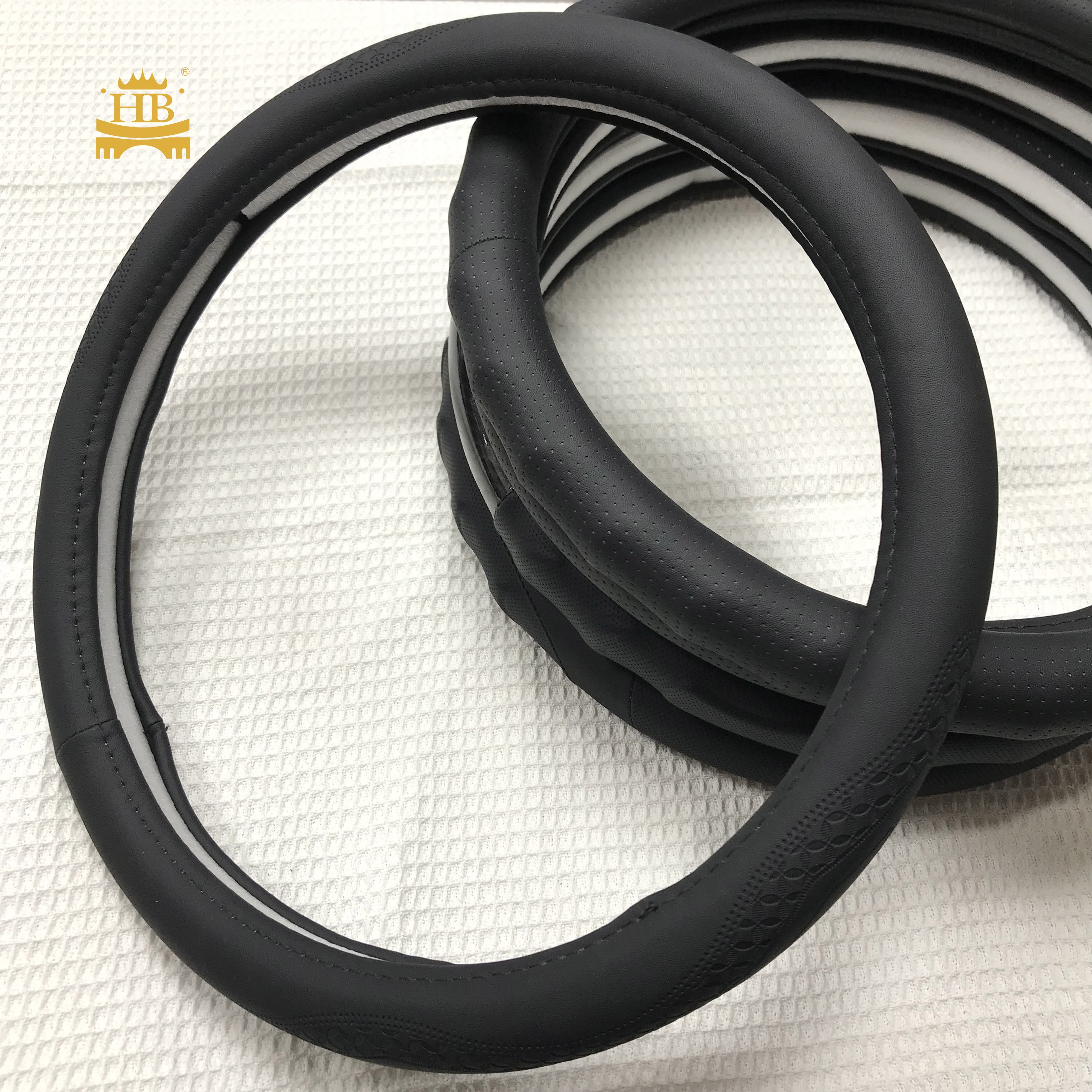 Simple Design Car Steering Wheel Cover Black Wholesale Steering Wheel Cover