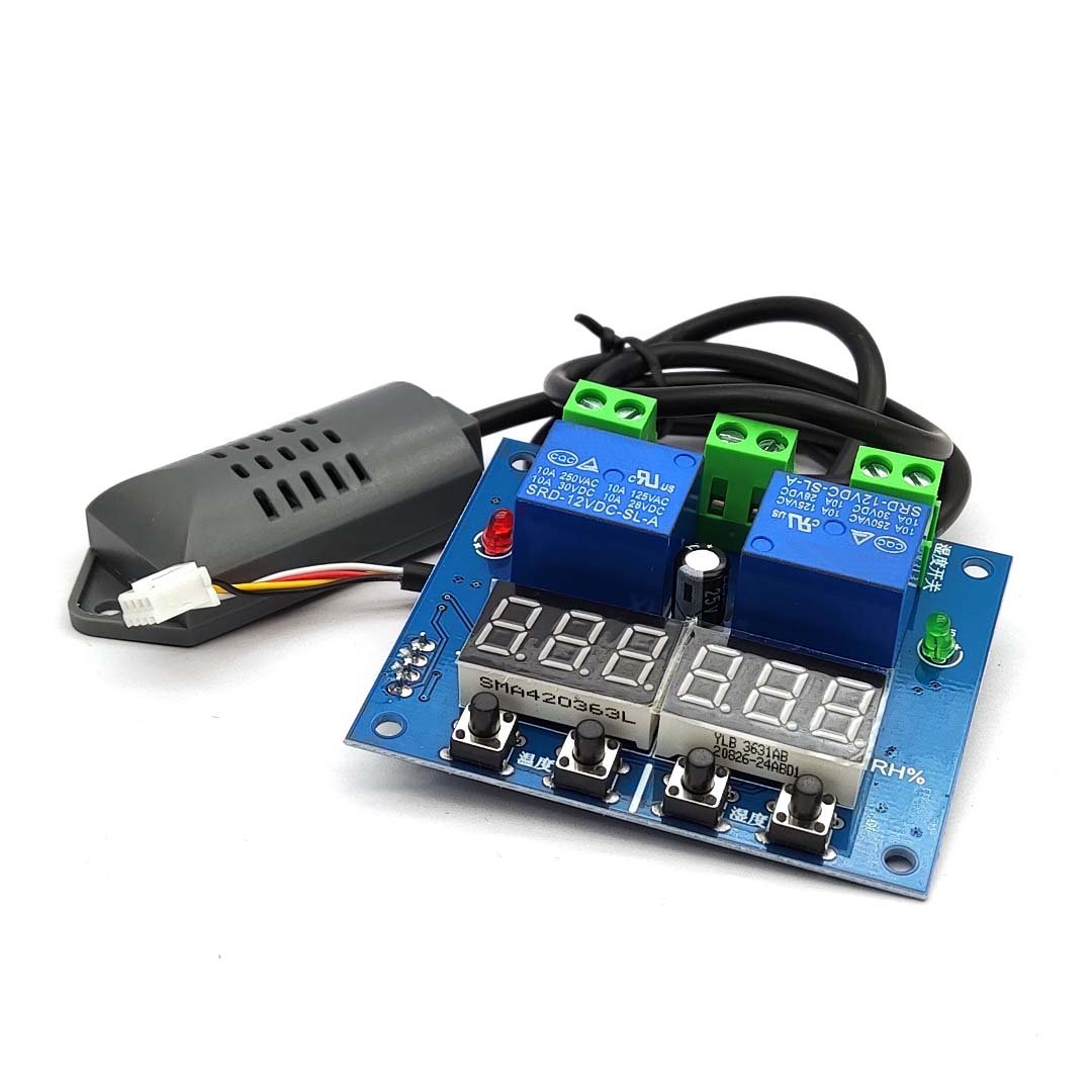 XH-M452 LED Digital Thermostat Temperature Humidity Control Thermometer Hygrometer Controller Relay Module Dual Output Auto