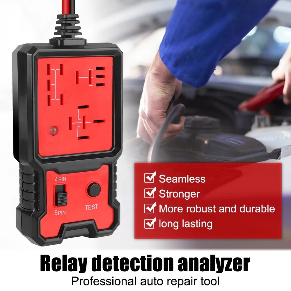 CNBJ-707 Auto Relay Tester Automotive Electronic Relay Tester Universal 12V Car Relay Tester Auto Diagnostic Tools