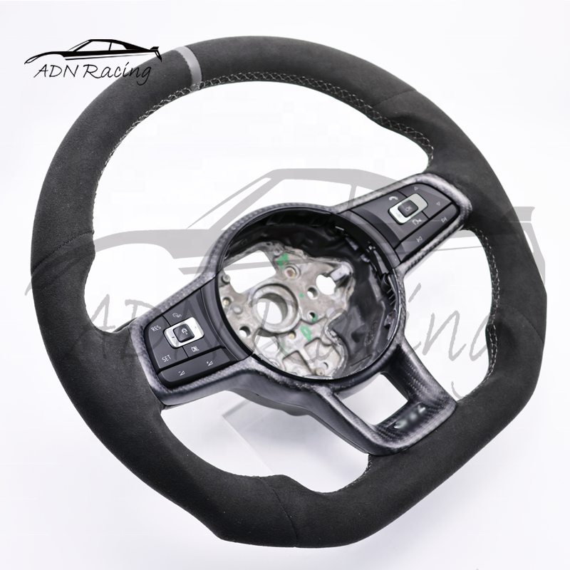 Custom-made Carbon Fiber Steering Wheel For VW GOLF 7 POLO SCIROCCO