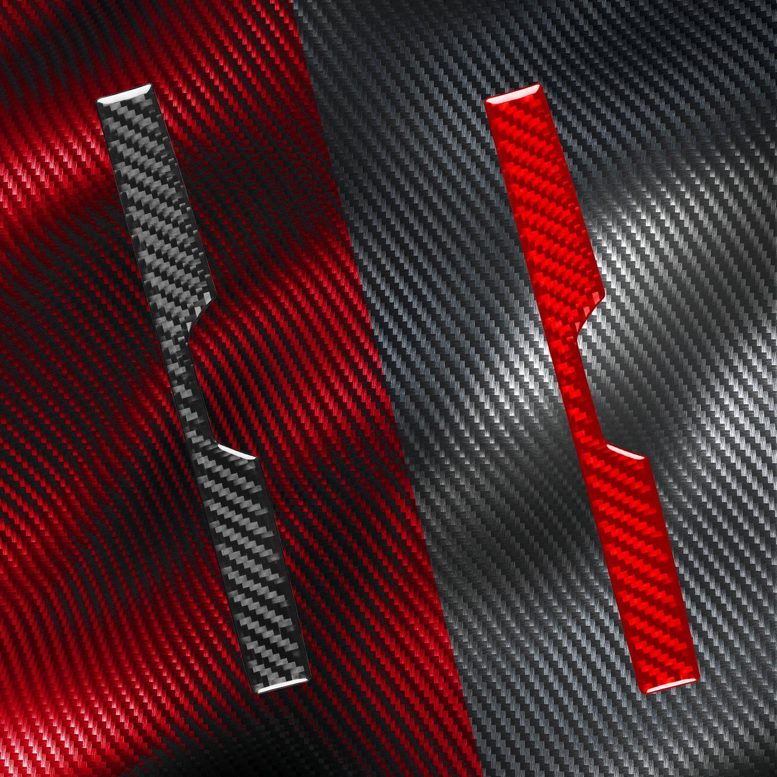 Red Carbon Fiber Armrest Box Switch Panel Cover for BMW 8 Series G14 G15 2019-23