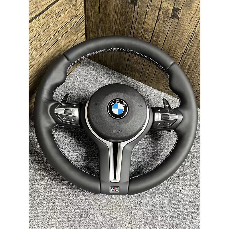 car leather steering wheel For BMW M2 M3 M4 M5 F18 F10 F15 F16 F20 F22 F30 F32 F36 f40 F80 F90 m performance