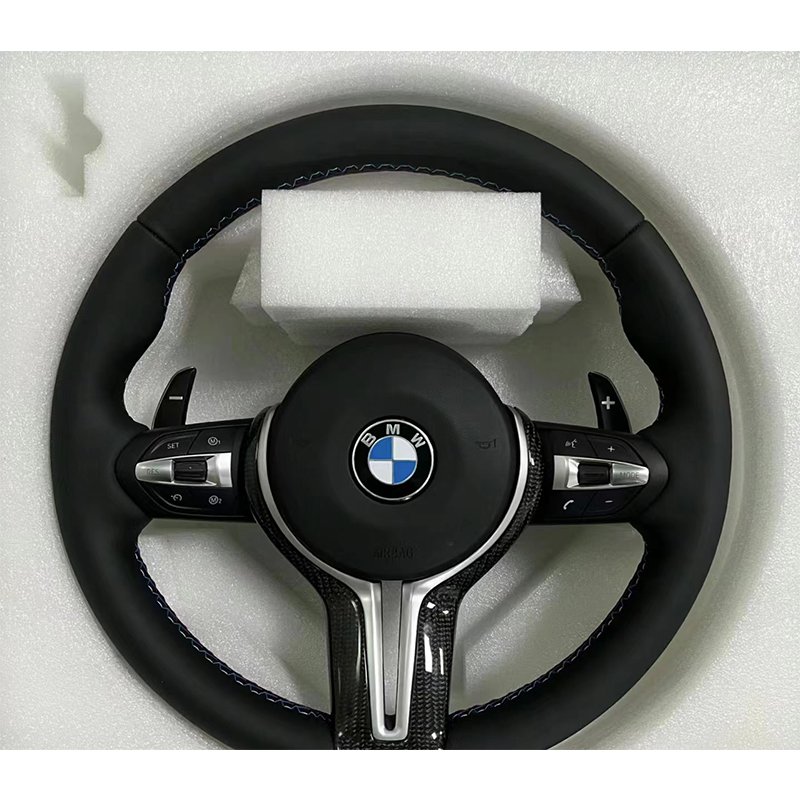 car leather steering wheel For BMW M2 M3 M4 M5 F18 F10 F15 F16 F20 F22 F30 F32 F36 f40 F80 F90 m performance