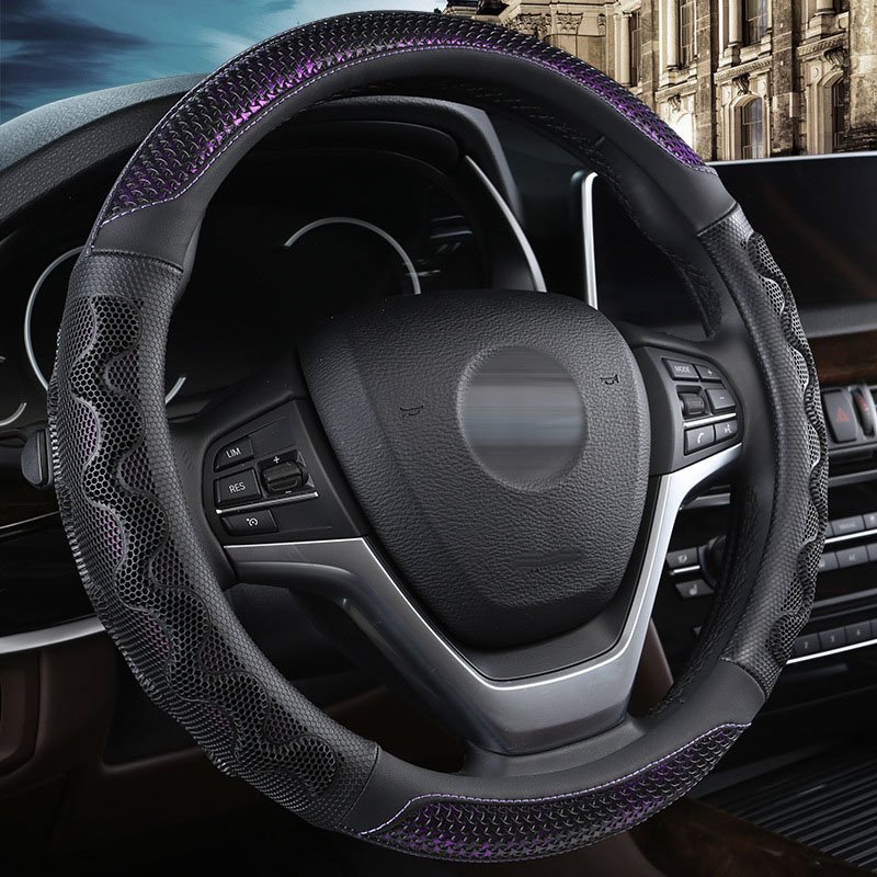 Hot selling wholesale universal car steering wheel cover,high quality car steering wheel cover,15 inch