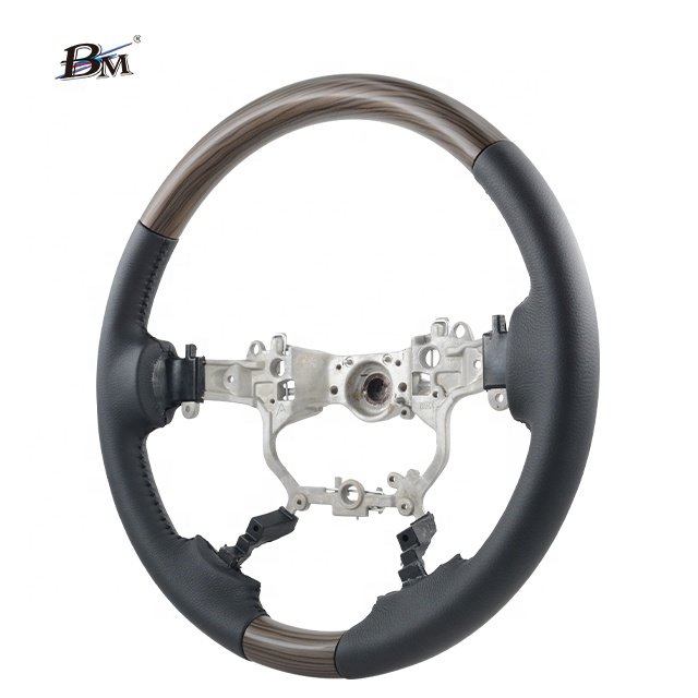For Crown 14th 2014 to 2018 PRADO FJ150 2018 2019 2020 2021 2022 2023 Wood Leather Steering Wheels Interior Accessories For Cars