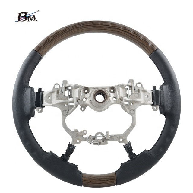 For Crown 14th 2014 to 2018 PRADO FJ150 2018 2019 2020 2021 2022 2023 Wood Leather Steering Wheels Interior Accessories For Cars