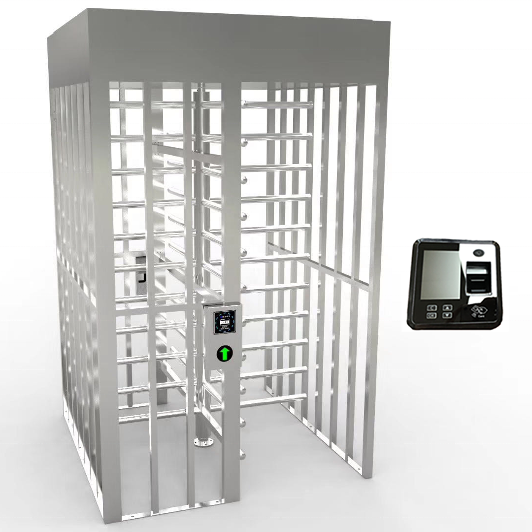 Full Height Turnstile Gate Control System Gym Turnstile Automatic Gates Auto Steel Stainless Turnstiles