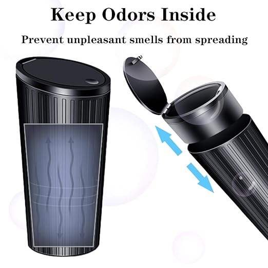 Hot-selling 2 Packs Car Trash Bin Can Cup Fits Armrest Cup Holder Trash Portable Large