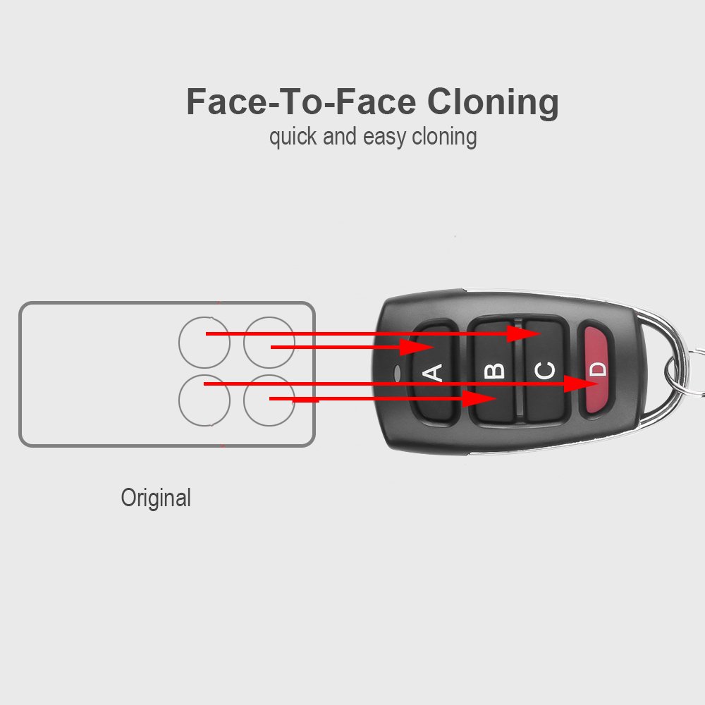 Remote Control 433 Universal Clone Garage Door Remote Control Remote 443.92mhz Relay Radio Frequency Remote Control