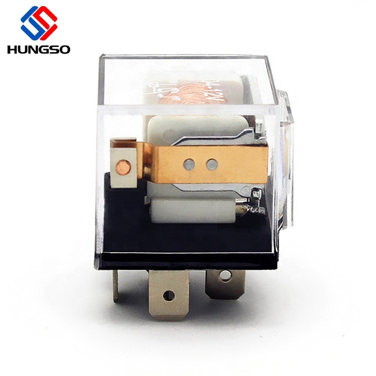JD1912 Transparent Glass Indicator Iron Bracket Car Rele Waterproof sealed 24v 40a 5P Auto Relay