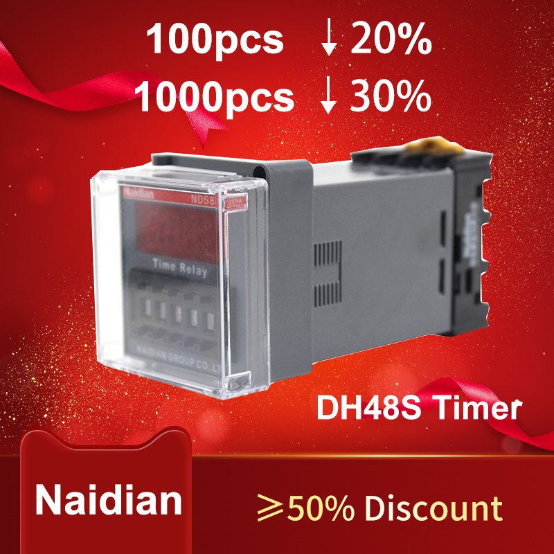 Double Timer NDS8/DH48S Mechanical Timer Digital Time Relay