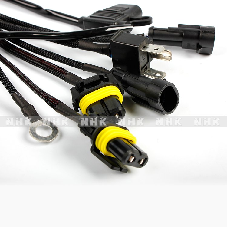 NHK H4 Big Waterproof Power Wire Harness Bule Version for All HID Xenon Bulb Auto Headlight Retrofit