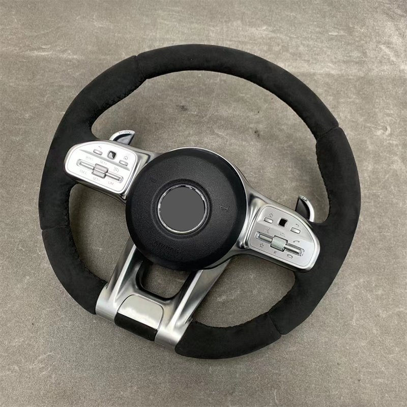 2024 Hot Sale Full Leather Steering Wheel For Mercedes Benz 205W Amg Steering Wheel
