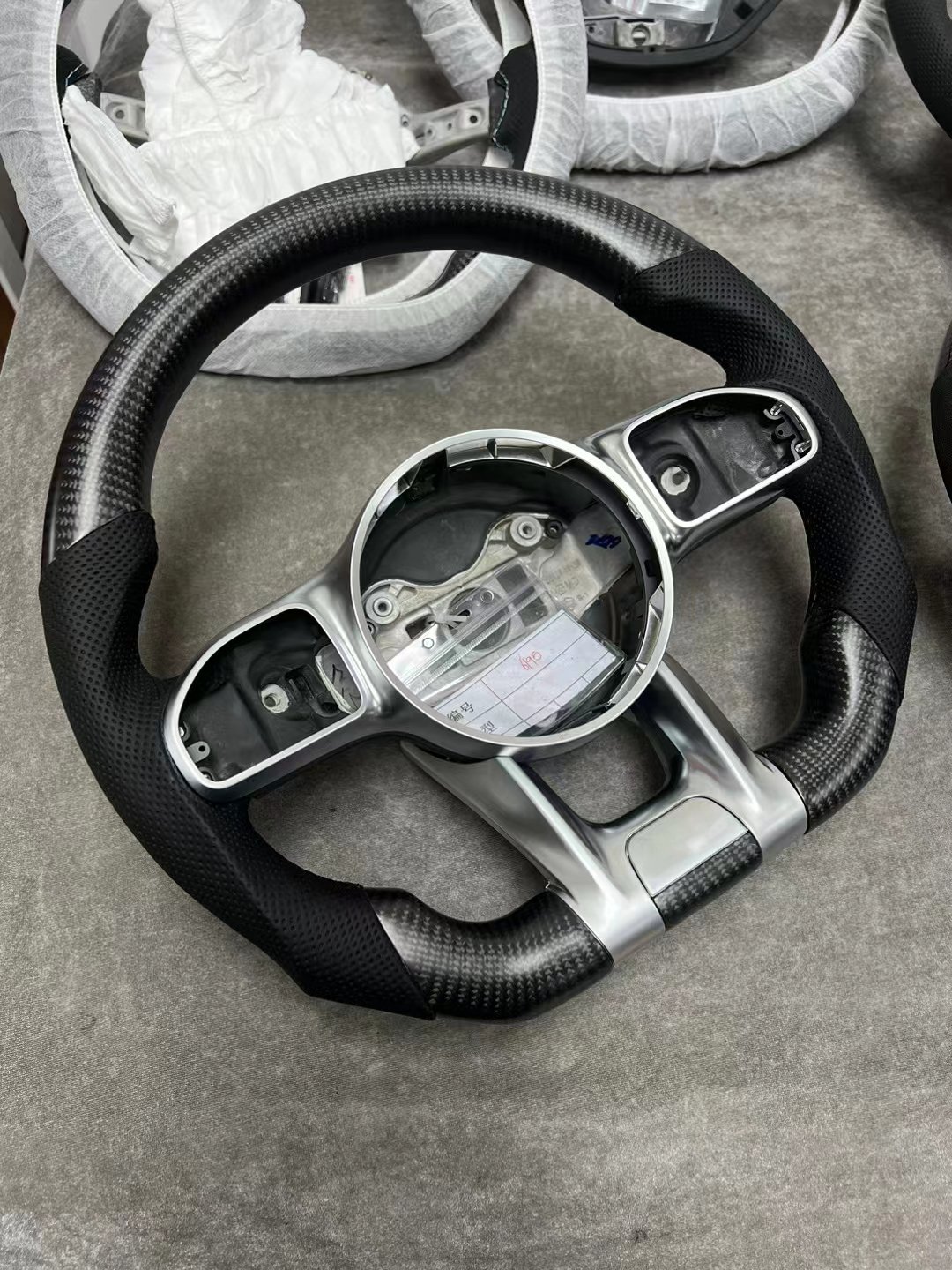 2024 Hot Sale Full Leather Steering Wheel For Mercedes Benz 205W Amg Steering Wheel