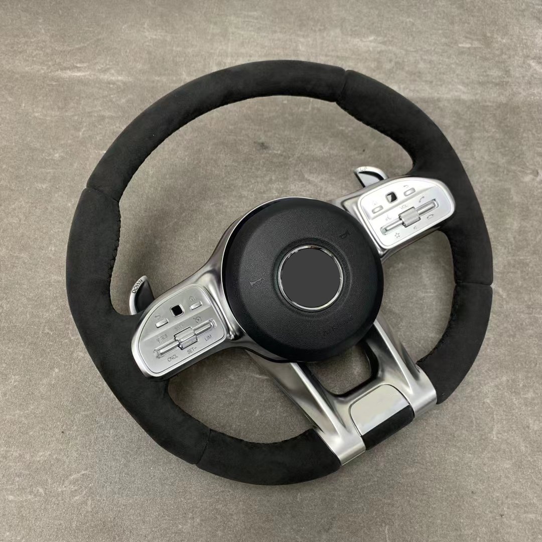 2024 Hot Sale Full Leather Steering Wheel For Mercedes Benz 205W Amg Steering Wheel