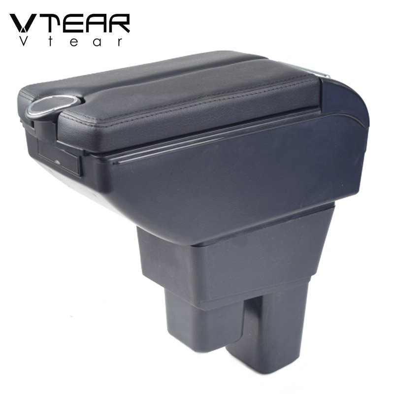 Vtear for Honda Fit Jazz Gk5 Armrest Interior Center Console Storage Box Arm Rest Car-Styling Decoration Accessories Parts 2020