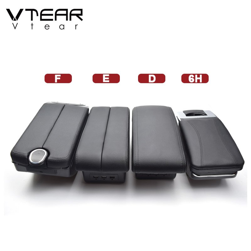 Vtear for Honda Fit Jazz Gk5 Armrest Interior Center Console Storage Box Arm Rest Car-Styling Decoration Accessories Parts 2020