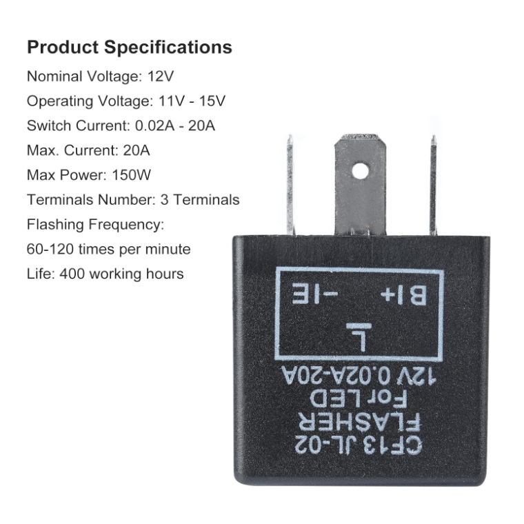 Cf14 Jd02 Automotive Flasher Relays EP34 EP35 Electronic Flasher Relay for Car Vehicle LED Turn Signal Light