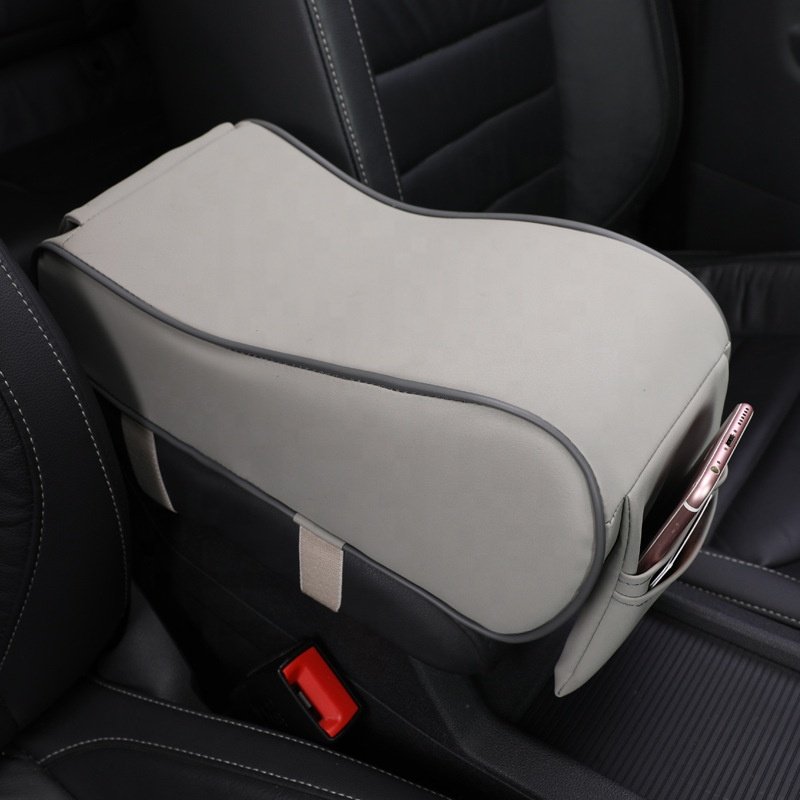 Universal Car Armrest Console PU Car Center Console Armrest Storage Bag