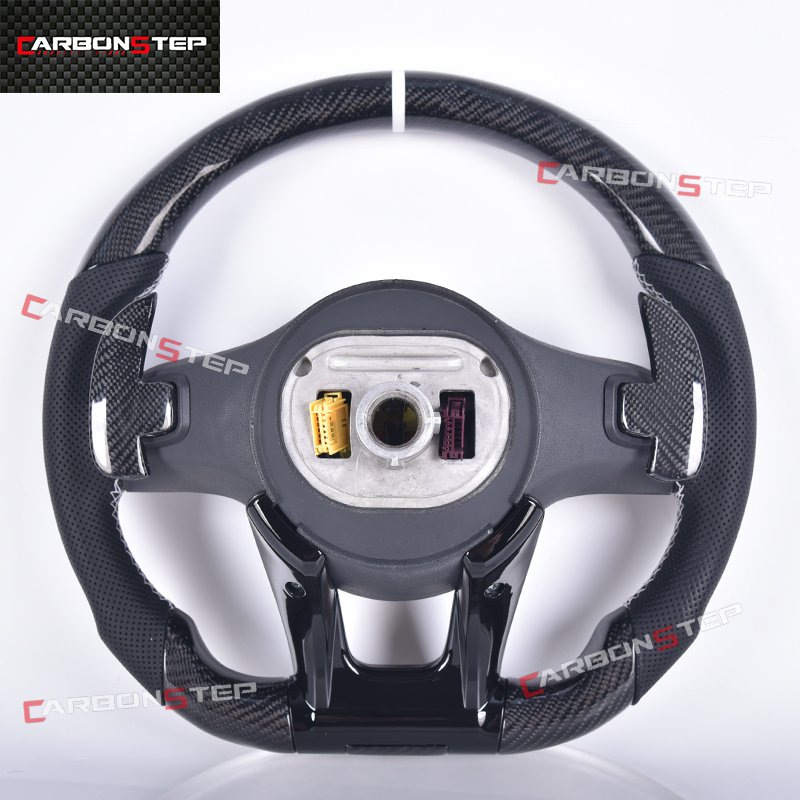 Carbon Fiber Steering Wheel Upgrade For Mercedes Benz W205 W204 A45 CLE GLC AM-G Steer Wheel