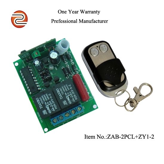 2 Channels Universal Wireless Switch Relay Receiver Module Rf Remote Transmitter Remote Control