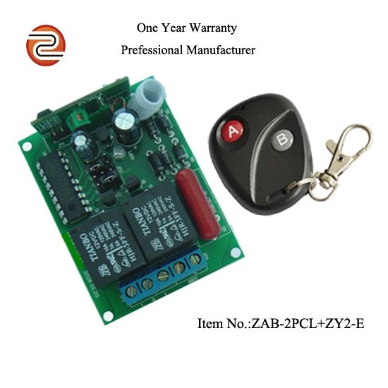 2 Channels Universal Wireless Switch Relay Receiver Module Rf Remote Transmitter Remote Control