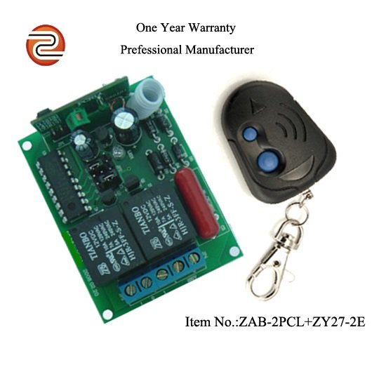 2 Channels Universal Wireless Switch Relay Receiver Module Rf Remote Transmitter Remote Control