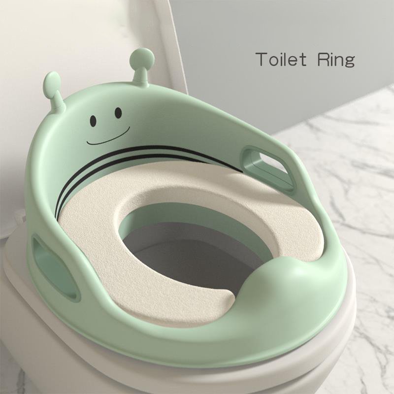 Children's Toilet Portable Enlarged Baby Potty Seat with Armrest Cartoon Toilet Seat