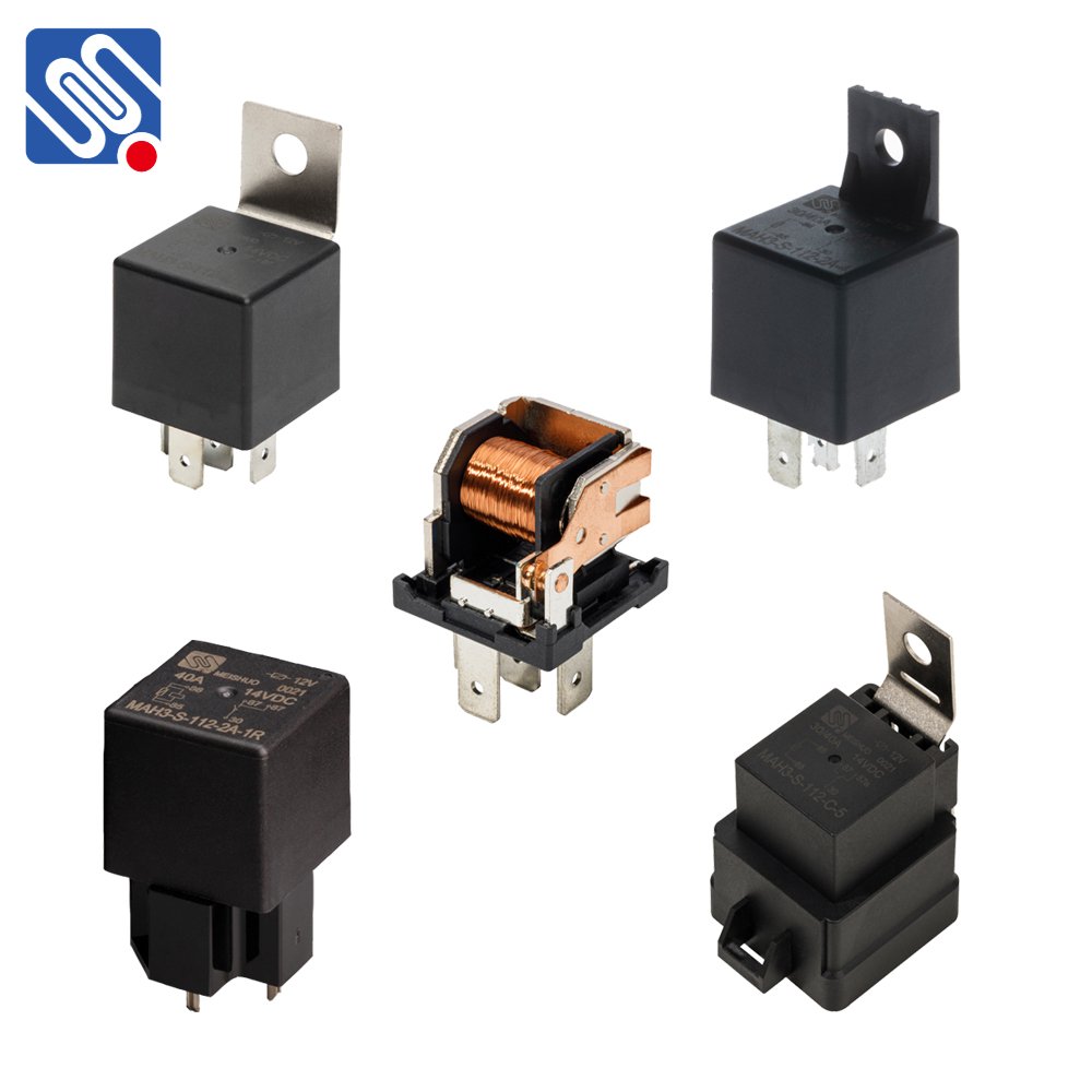 Meishuo MAH3-S-112-C-5 Spdt Heavy Duty 40Amp 5 Pin 12V 40A Dc Waterproof Car Automotive Auto Relay With 10cm Harness Set