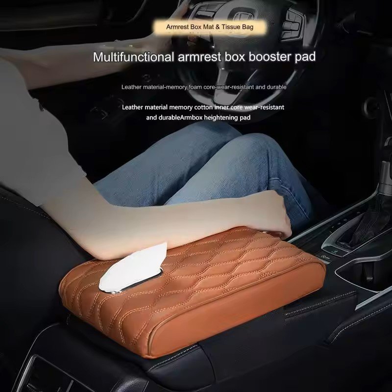 2024 Pu Leather Dimension 32cm*21cm*5cm Car Armrest Armrest for Car Contents Sponge Weight 240g