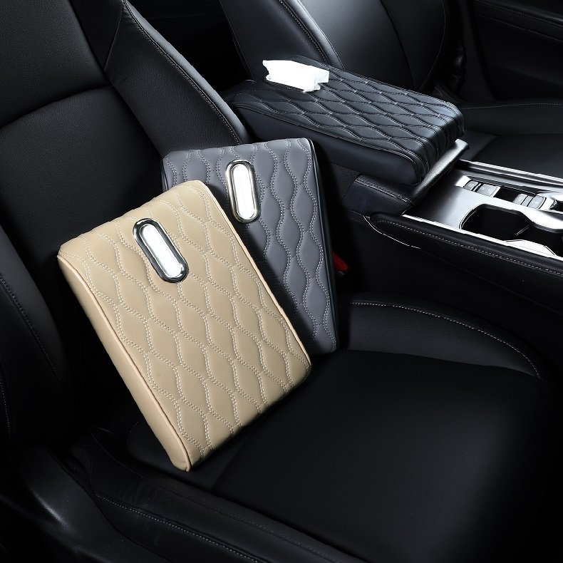 2024 Pu Leather Dimension 32cm*21cm*5cm Car Armrest Armrest for Car Contents Sponge Weight 240g