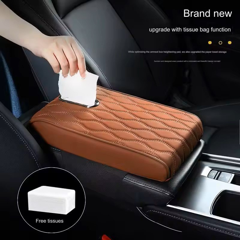 2024 Pu Leather Dimension 32cm*21cm*5cm Car Armrest Armrest for Car Contents Sponge Weight 240g