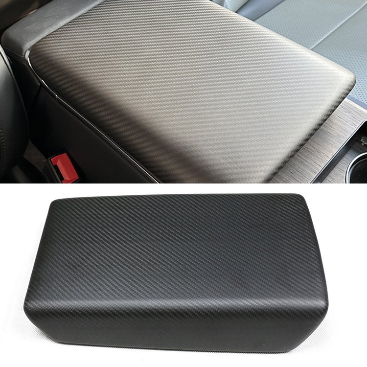 Dry Carbon Fiber Interior Kit Central Armrest Box Trim for Tesla Model 3 Y X S 2023+