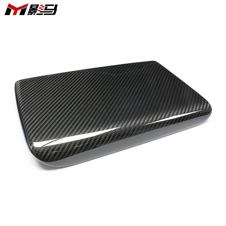 Dry Carbon Fiber Interior Kit Central Armrest Box Trim for Tesla Model 3 Y X S 2023+