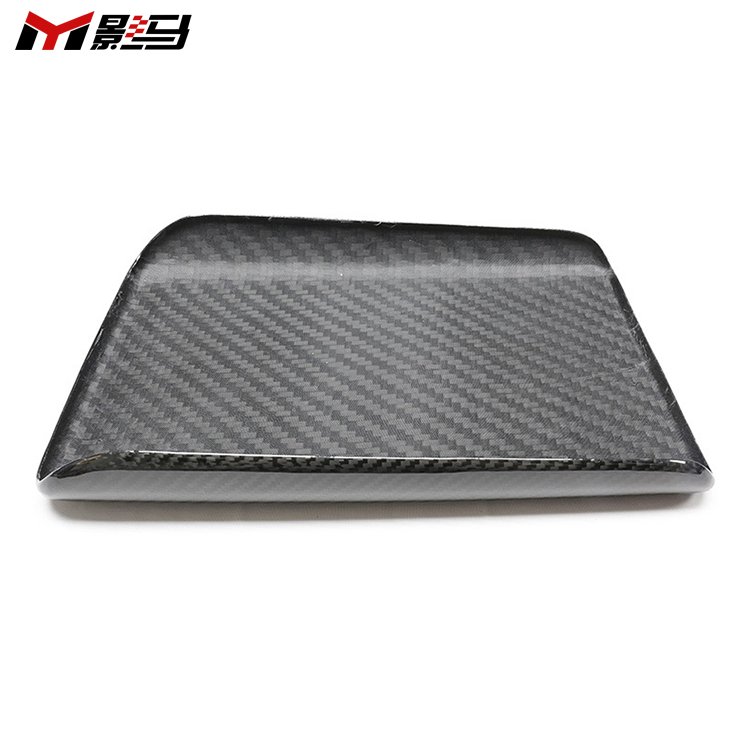 Dry Carbon Fiber Interior Kit Central Armrest Box Trim for Tesla Model 3 Y X S 2023+
