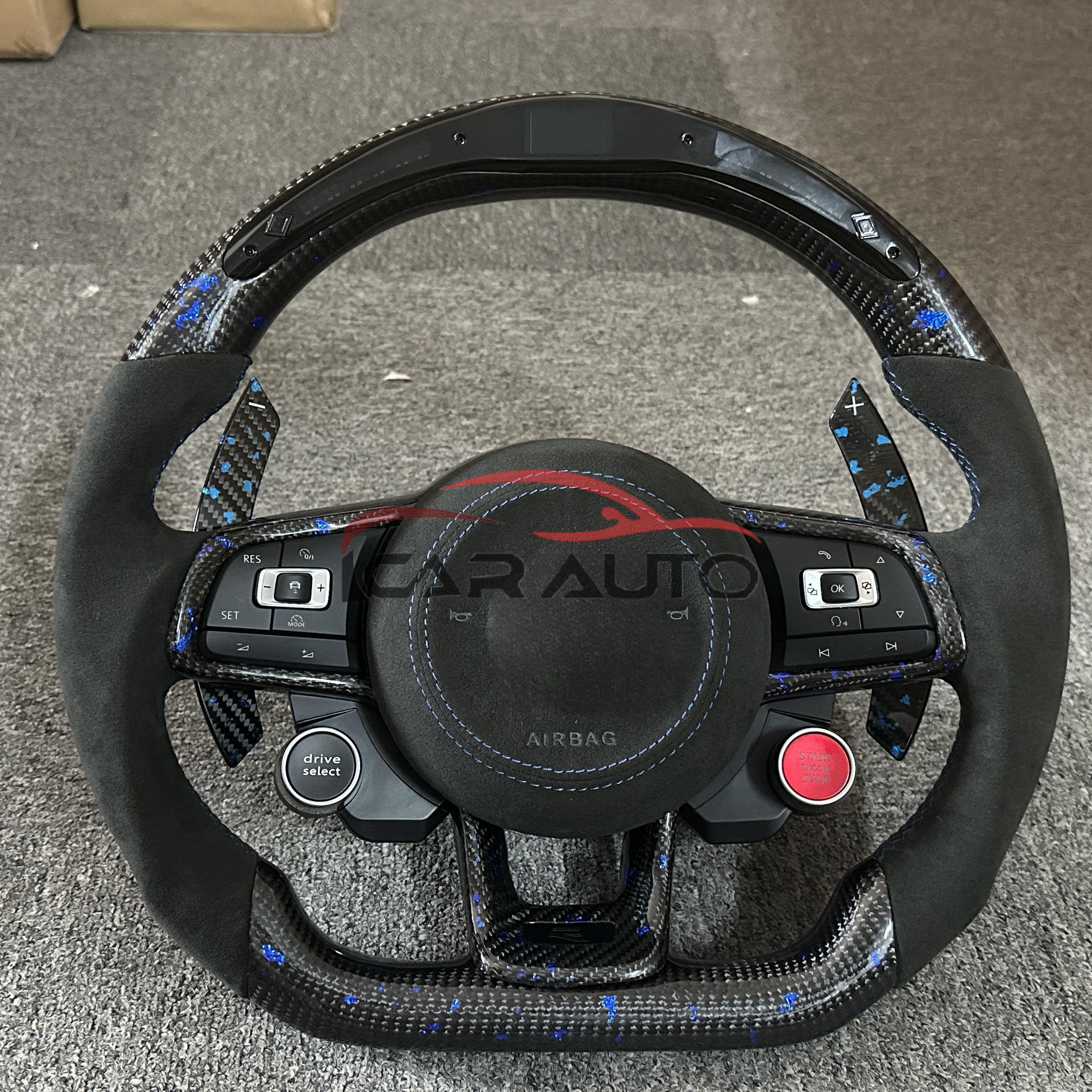 Car Steering Wheel for volkswagen VW Golf 7 r golf7 mk7 gti 7r Steering Wheels Carbon Fiber Steering Wheel