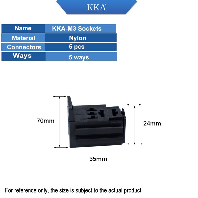 PCB Relay Socket for 30A Automotive Relay , for KKA-M3 Automotive Relay, Without Wires. with Connectors