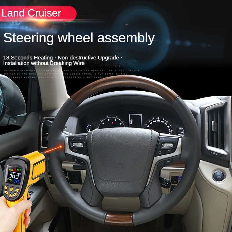 High Quality Pu Leather Steering Wheel For Toyota Land Cruiser Lc200 Fj200 2008-2021 Prado 2003-2021 Lc100 Fj79