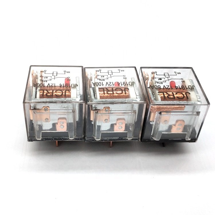 High Performance DC 12V 24V Waterproof Automotive Relay 30A 40A 80A100A 5Pin SPDT Car Control Device Auto Relays with LED