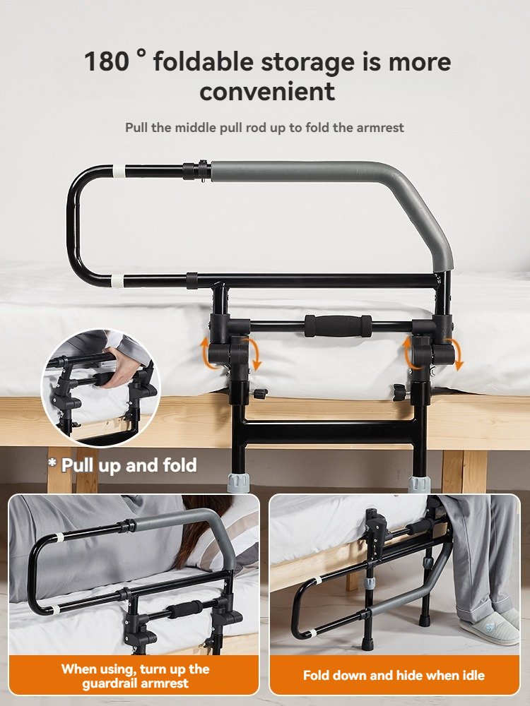 Bedside Armrest Stand-up Assist Home Get-up Rail Disabled Patient Bed Anti-fall Guardrail