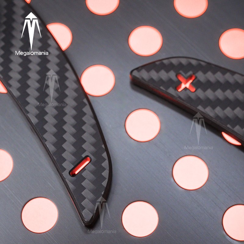 Car interior accessories steering wheel carbon fiber magnetic shift paddle for ford 2015 2016 2017 2018-2023 Mustang Shelby GT